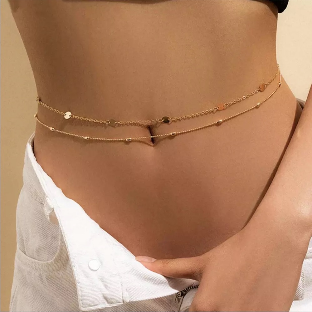 Body jewelry gold-toned ✨
